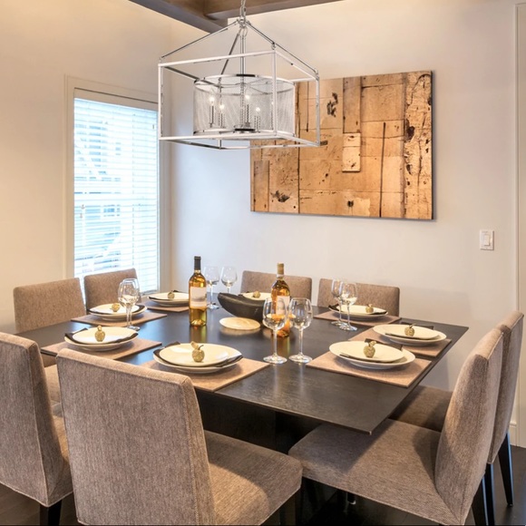 NWT Golden Lighting London 5-Light Pendant No Cage In Chrome - Picture 5 of 7